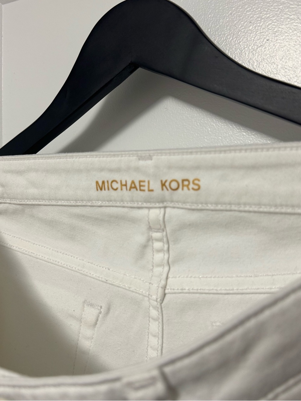 MICHAEL KORS Women's Izzy Skinny White Denim Cropped Pant - Sz 10 - Picture 7 of 12